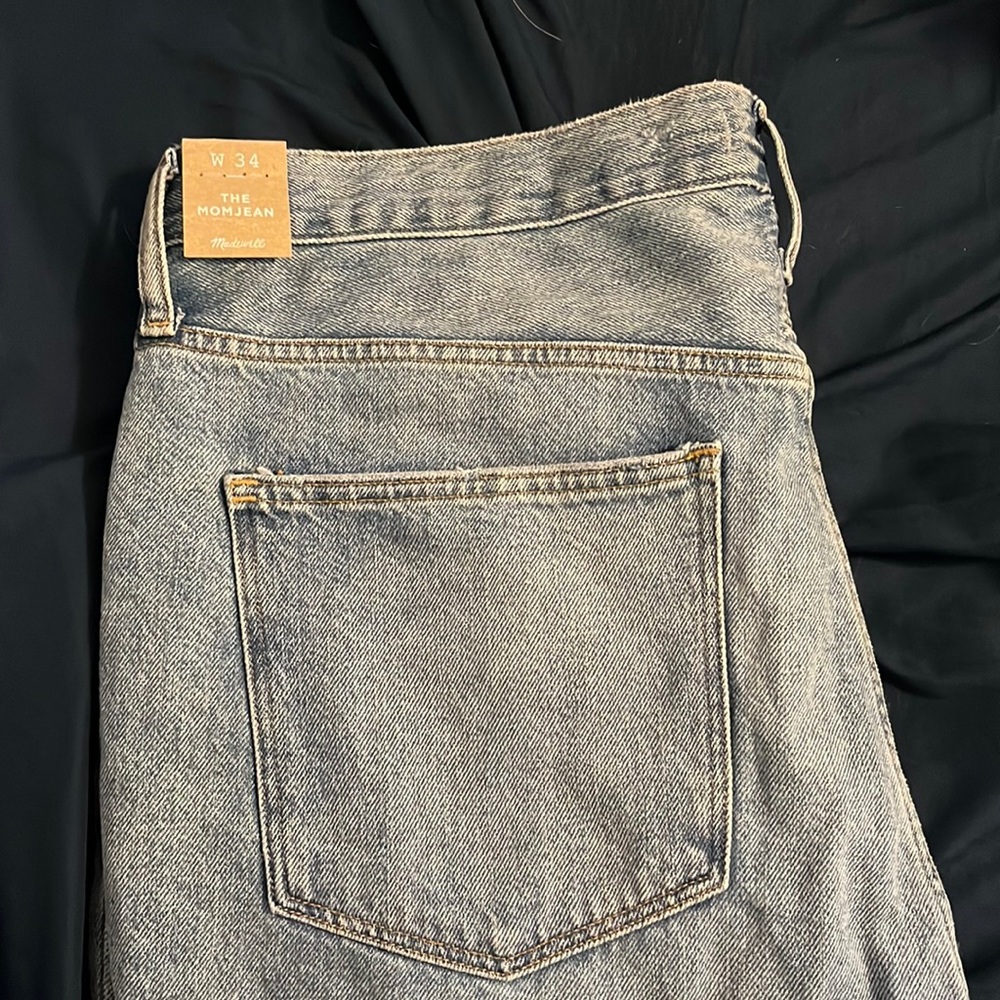 NWT madewell the mom Jean size 34